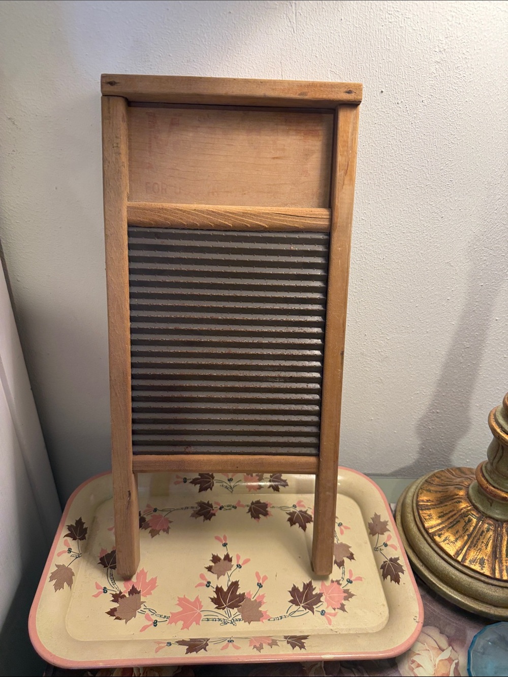 Antique National Washboard Co. No. 442 Midget Wooden Washboard - Picture 2 of 6